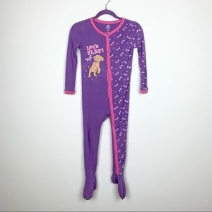 Disney Lion King Nala Purple Footie One Piece Pajamas Full Snap